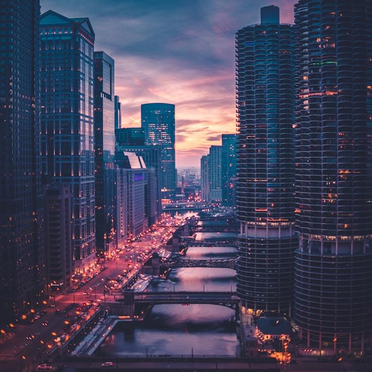 City skyline in Paris, France